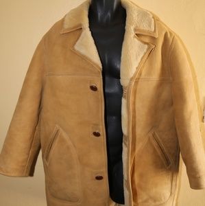 Mens coat. Robinson's Cowhide leather coat sz.42